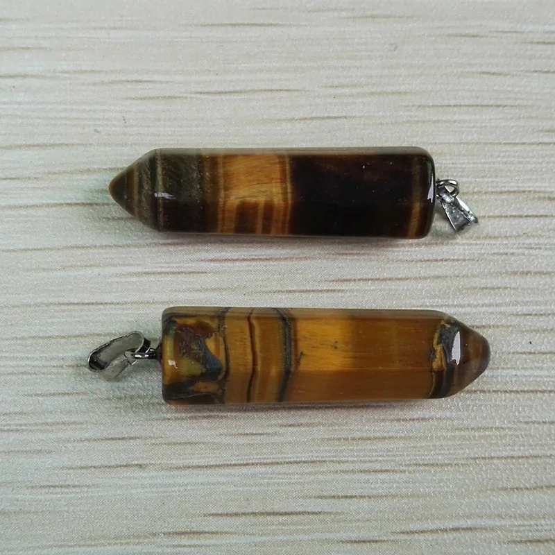 Оптовая продажа тигровый глаз камень натуральный кристалл подвеска ювелирные