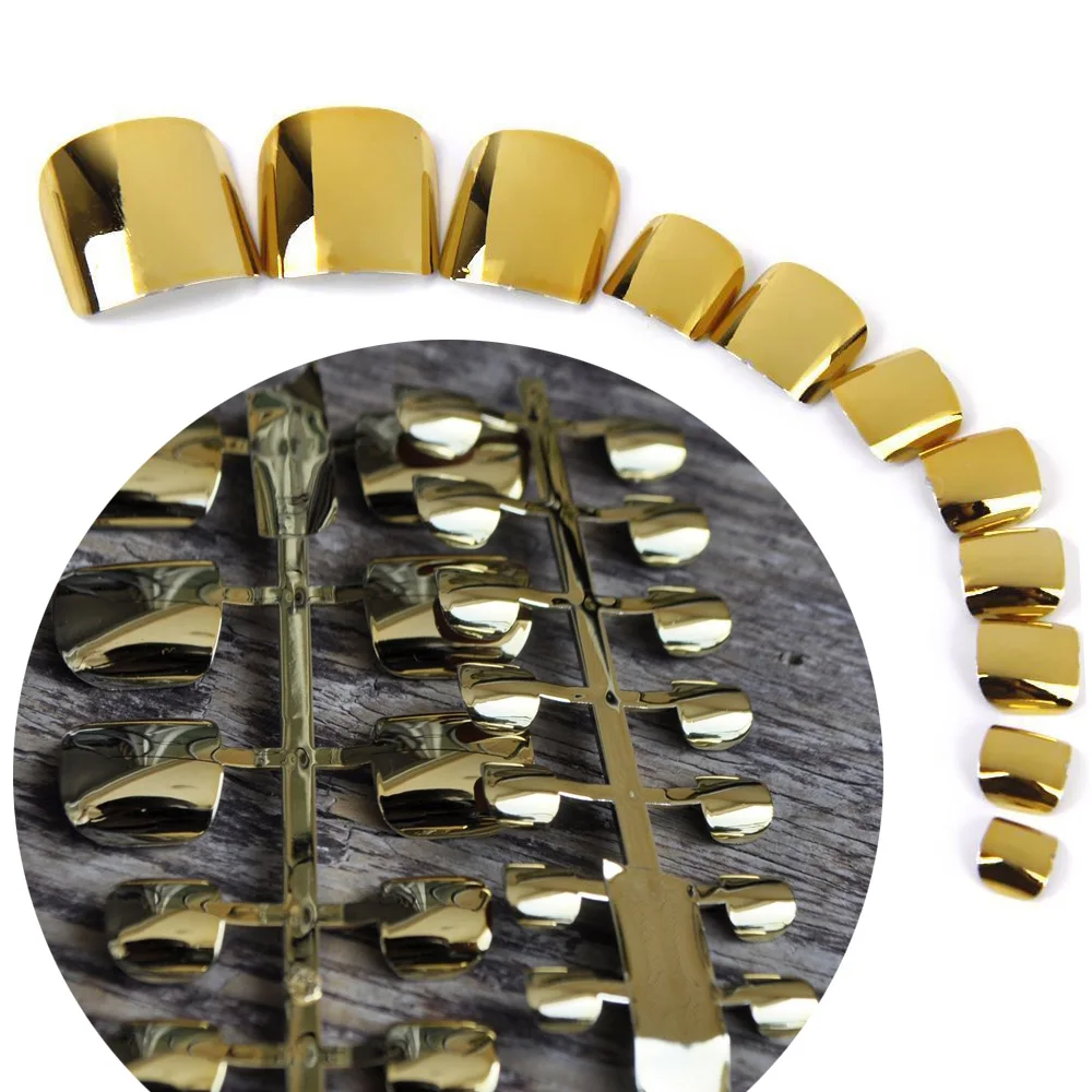 24 шт. Модные Акриловые Накладные пальцы накладные ногти на ногах сексуальные