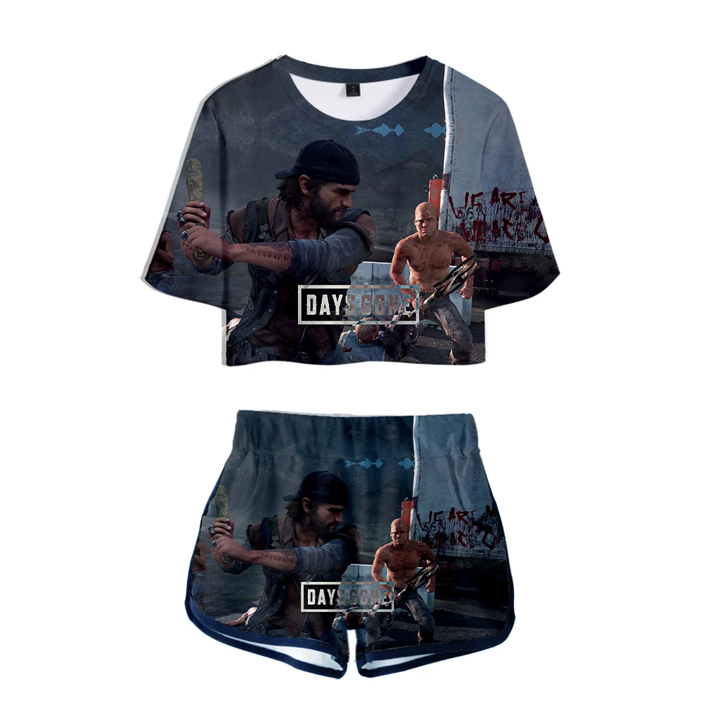 Adventure Zombie Days Gone Cool Midriff T-Shorts сексуальный клубный костюм Vrouwen летние мужские шорты