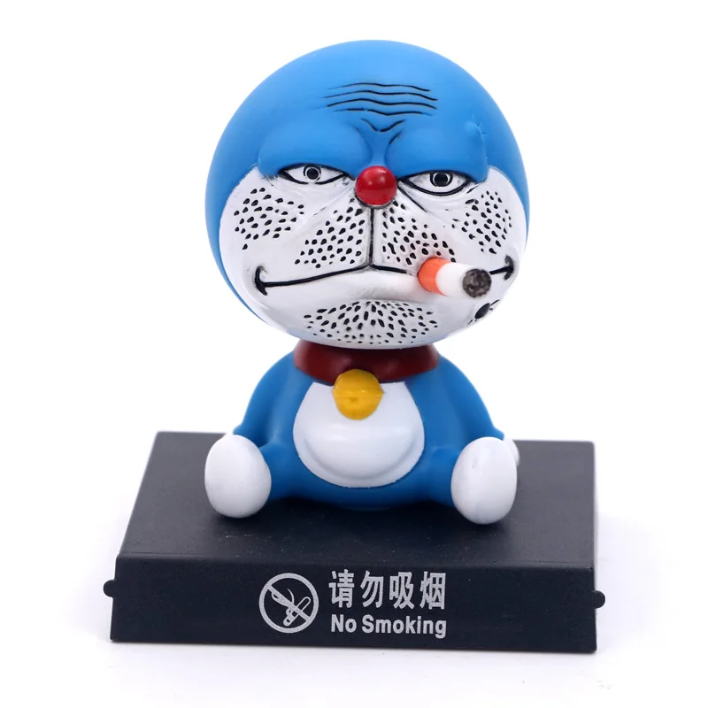 11 см Doraemon Аниме Фигурка встряхните голову держатель телефона кронштейн
