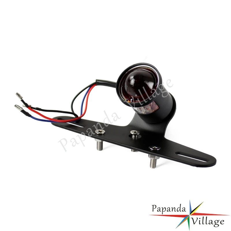 Мотоцикл 12В LED винтажный ходовой тормоз задний фонарь номерной знак красный свет