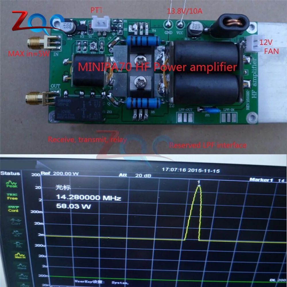 70 Вт SSB линейная фотосессия для FT 817 KX3 Ham Radio 13 8 V источник питания DIY Kits|Детали и