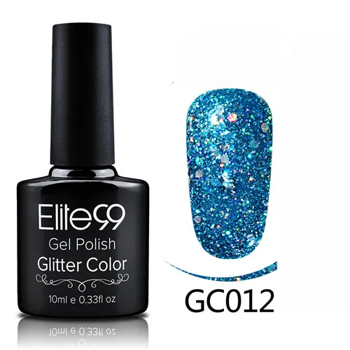 GC012 Elite99 10 мл УФ гель лак для ногтей Блестящий Цветной Гель-лак замачиваемый Гель-лак для ногтей Полупостоянный УФ-гель - Цвет: GC012