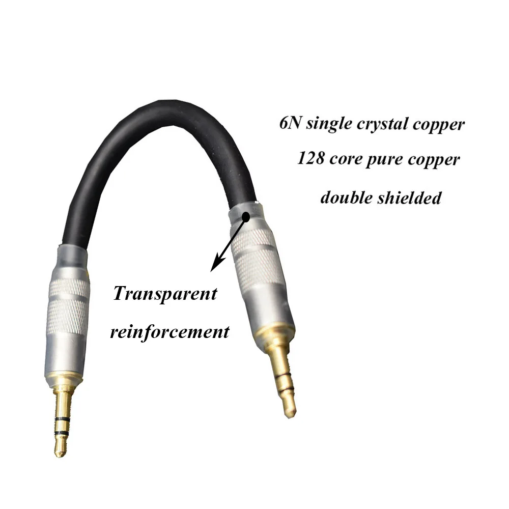 Lusya 6N single crystal copper on the recording line 3.5mm Male to Stereo Audio Hifi AUX wire jump cable T0717 | Электроника