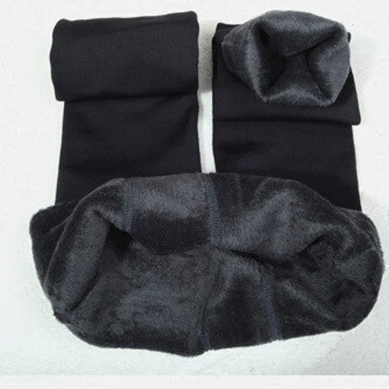 black NORMOV, модные женские колготки, плюс бархат, утолщенные, обтягивающие, высокая эластичность, облегающие колготки, сексуальные, сохраняющие тепло, одноцветные, зимние колготки - Цвет: black