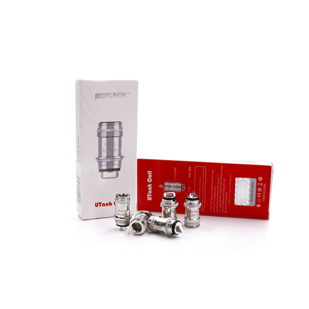 5 шт./упак. оригинальный Digiflavor Utank катушки 0.5ohm электронная сигарета mtl подходят для