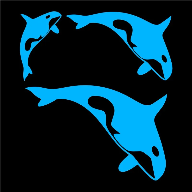 Светящаяся наклейка на выключатель с изображением китов светится в темноте