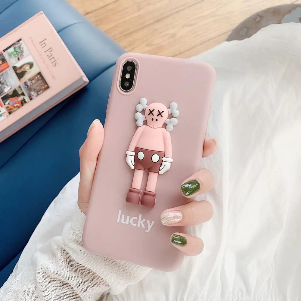 3D мультфильм Мягкие силиконовые чехлы для Iphone 6 7 8 Plus X XS MAX XR чехол Капа |