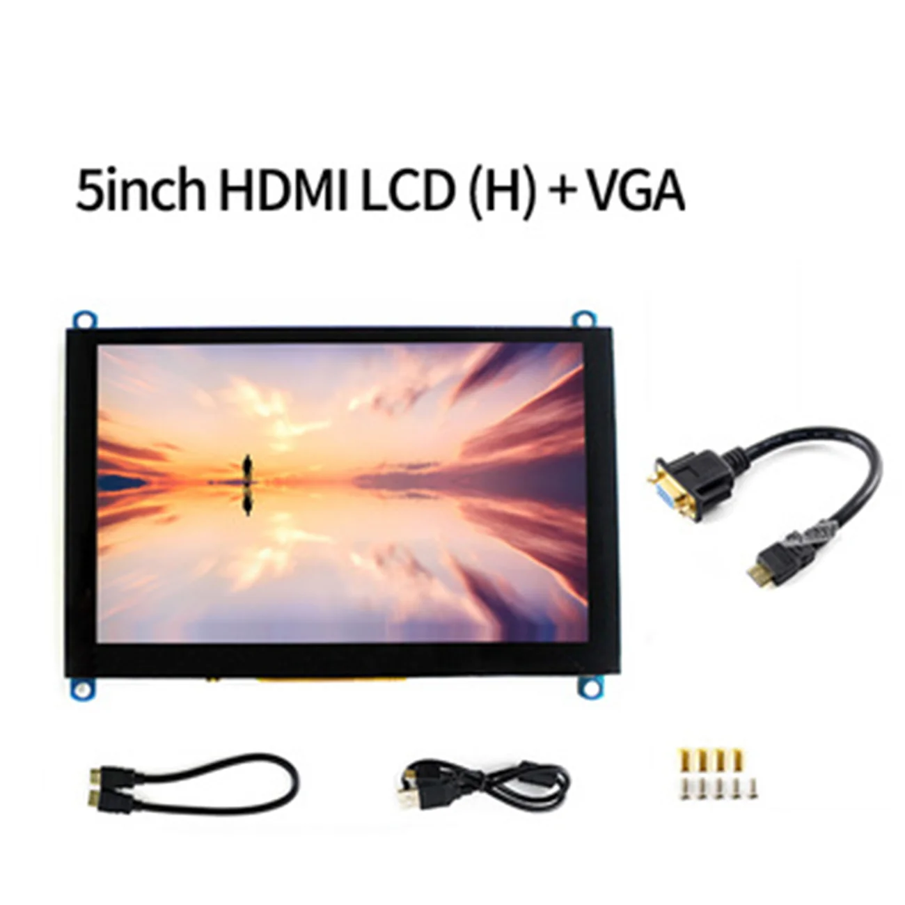 5 inch HDMI H 4,3 дюймов 5 дюймов 5,5 дюймов 7 дюймов 10,1 дюймов HDMI емкостный экран 800x480 1024*600 1280x800 ips экран для Raspberry Pi для Zero - Цвет: 5 inch HDMI H