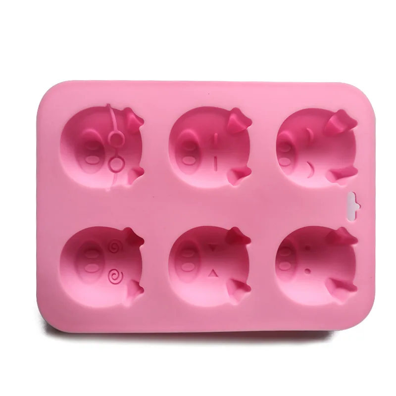 Антипригарная силиконовая форма для торта с 6 полостями антипригарная мыла