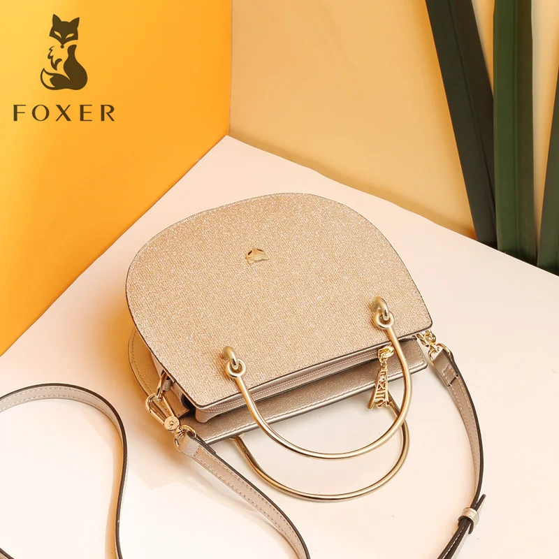 FOXER брендовая Новая Женская Блестящая сумка на плечо женская модная ночная