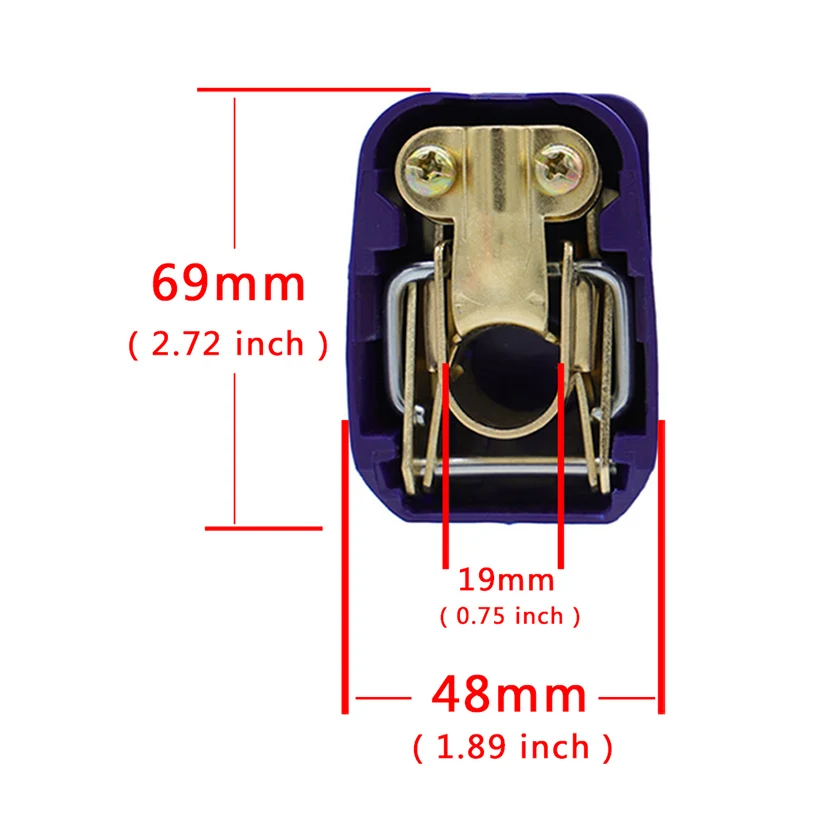 Из 2 предметов клеммы автомобильного аккумулятора зажимы соединителя Авто