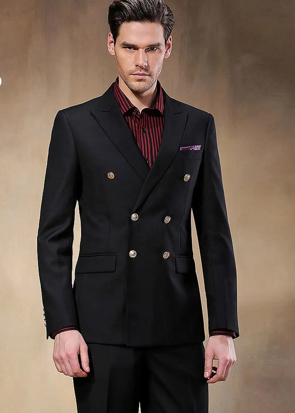 Последние пальто брюки дизайн 2017 черный Slim Fit двубортный Свадебный костюм жениха