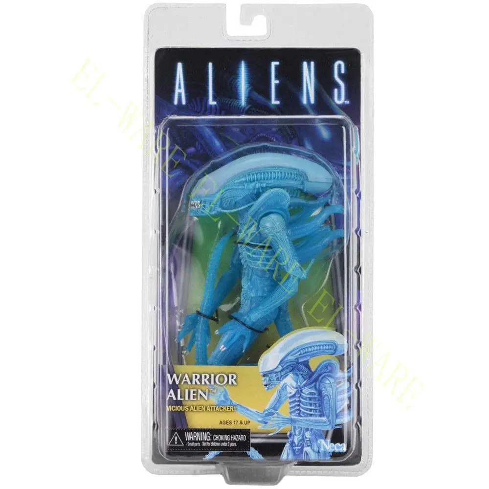 9 дюймов инопланетянин NECA 11 серия Kenner Blue Warrior Alien &quotПВХ фигурка коллекционная