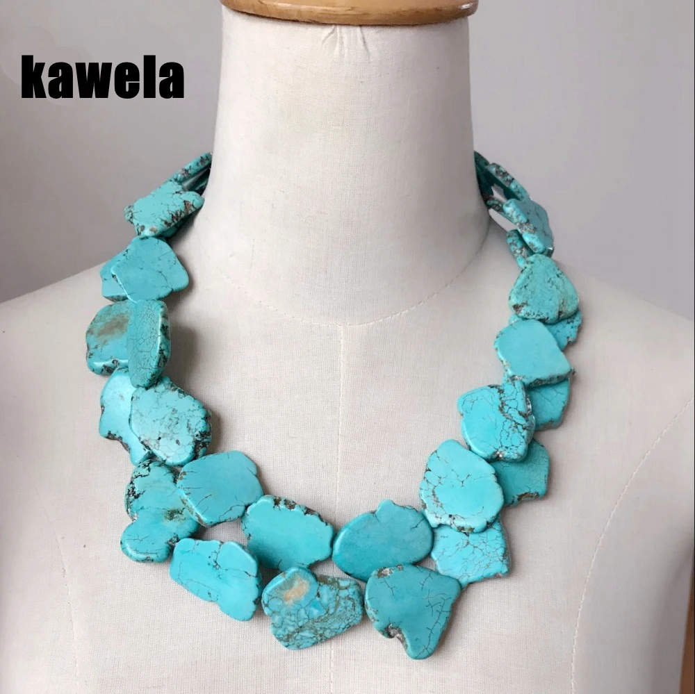 

New Chunky Statement Double Strands More Colors Necklace