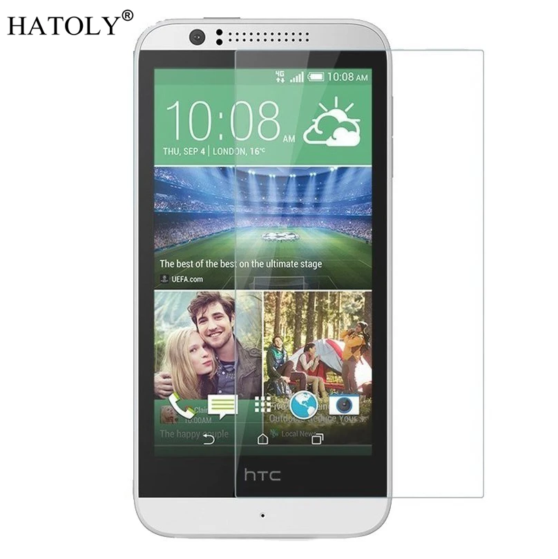 2 шт. закаленное стекло для HTC Desire 510 ультратонкая защита экрана HD закаленная
