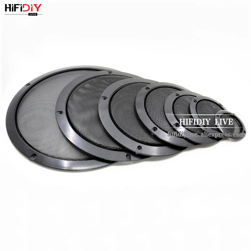 Hifidiy в прямом эфире 5 6. 8 10 дюймов Динамик чистой крышкой высокого качества автомобиля дома Сетчатое покрытие Динамик s Пластик, металлическая оправа, очки из железной проволоки решетки