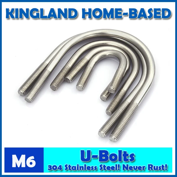 Винтовой хомут M6 U Bolt из нержавеющей стали 304 образный хомут| |