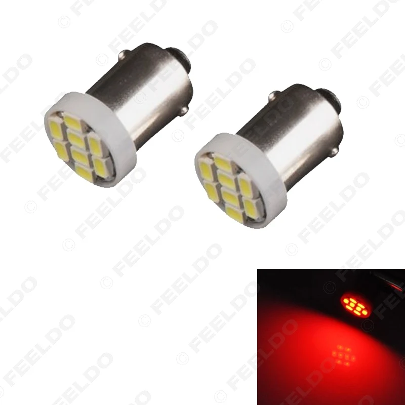 FEELDO 50 шт. 7-цветные T4W BA9S 8 светодиодный ные 1206SMD внутренние Автомобильные