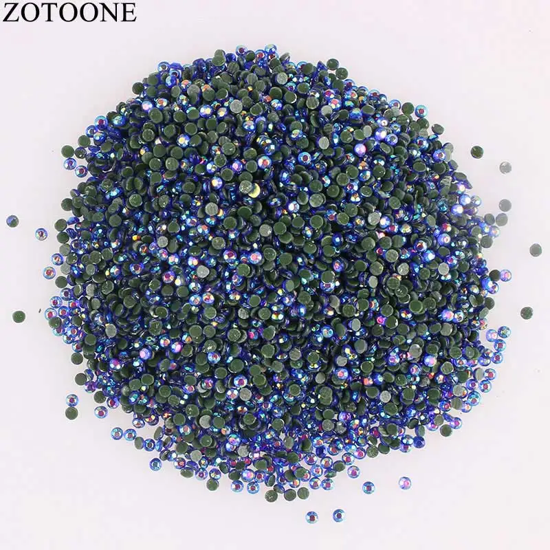 ZOTOONE смоляные Стразы без горячей фиксации клей для верхней части на плоской