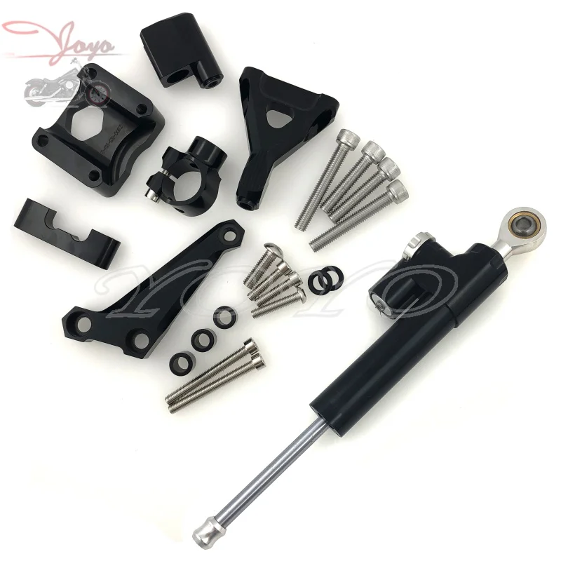 

Steering Damper Stabilizer Bracket Mount Kit For Kawasaki Z300 Z250 2015-2016