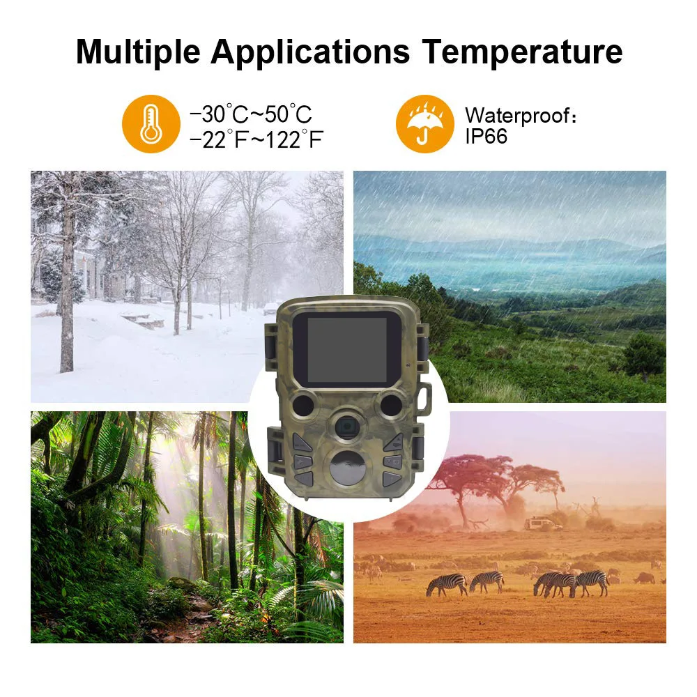 Мини Trail Камера 12MP 1080P охота игры фото ловушка 0 45 s движения дикой природы