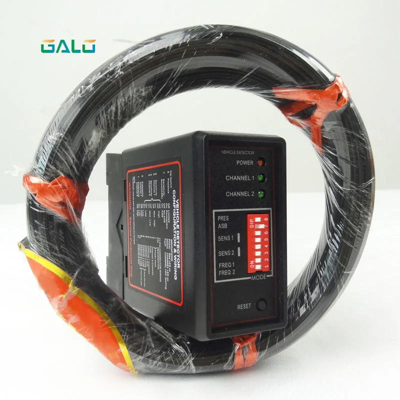 

GALO double Channel Loop Detector, Inductive Loop Safety Vehicle Detection Systems with 100m loop cable 0.75mm