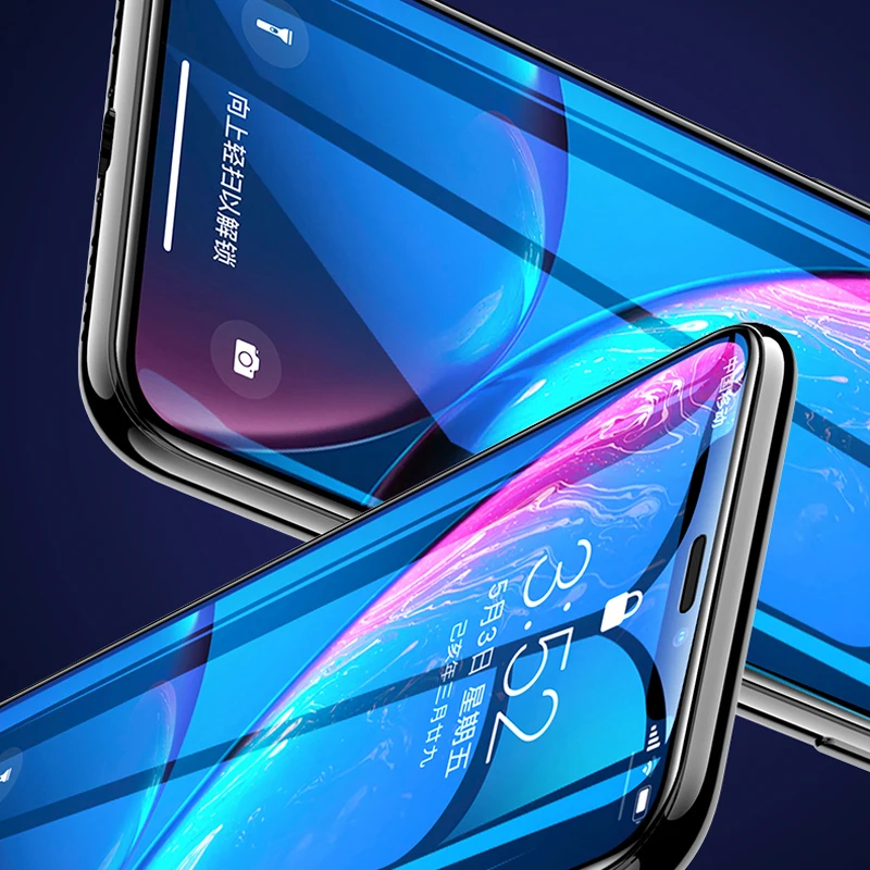 Защитная пленка для экрана iphone X XR закаленное стекло защитное на полное покрытие