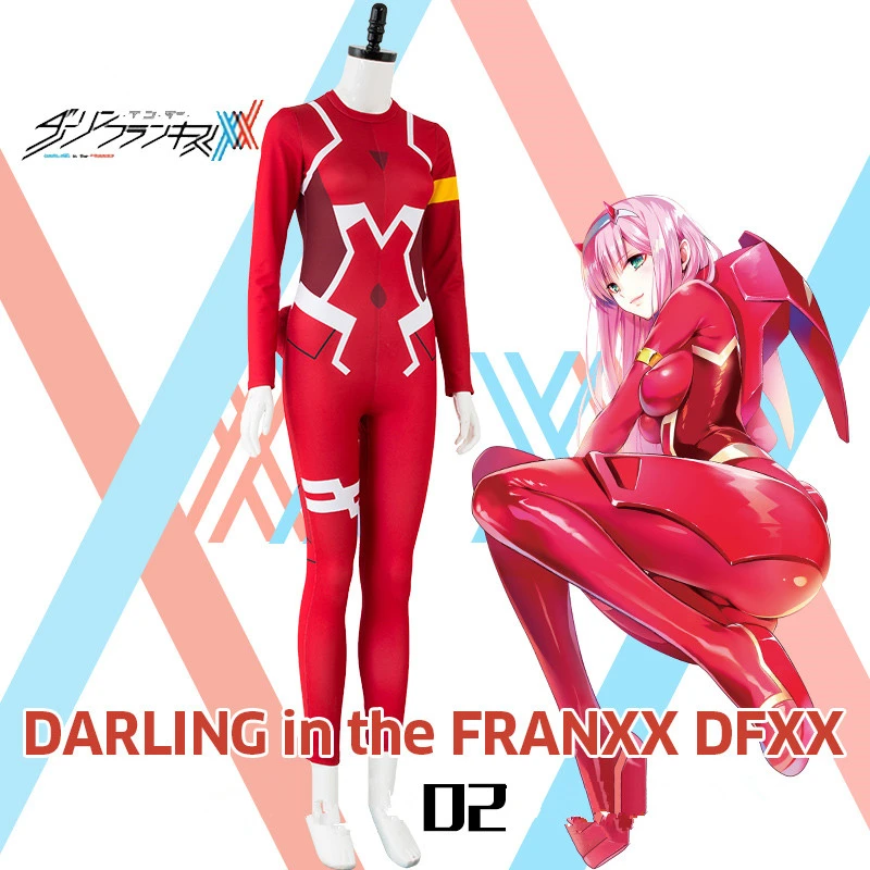 DARLING in the FRANXX DFXX ZERO TWO 02 национальная команда маскарадный костюм комбинезоны