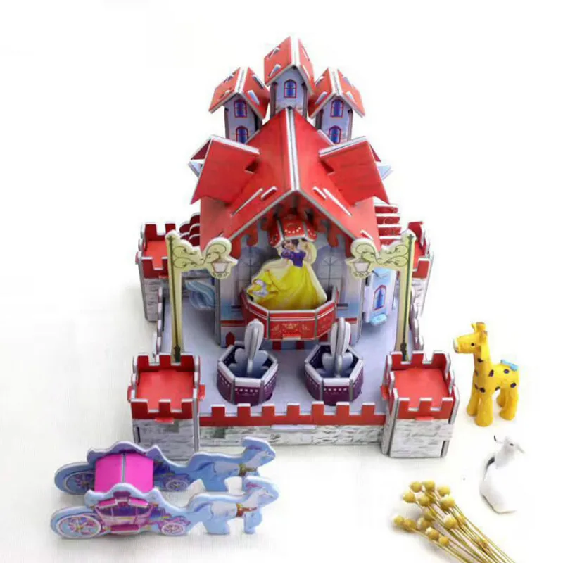 Креативная модель дома игрушка ручная работа оригинальность сделай сам 3d