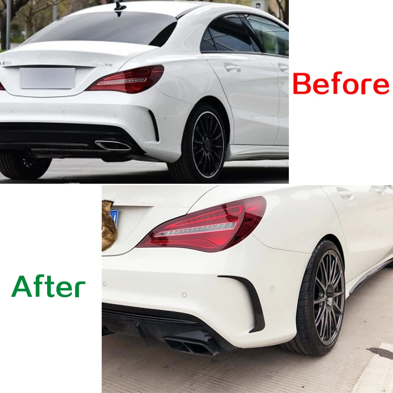 Carmonsons для Mercedes Benz CLA Class Sport Seden W117 C117 200 220 260 наклейки на бампер с вентиляционным