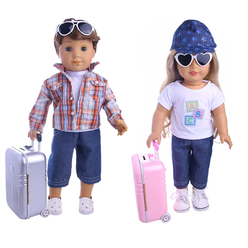 Детская коробка ToyDoll чемодан американская кукла аксессуары EXO Bjd 18 дюймовая
