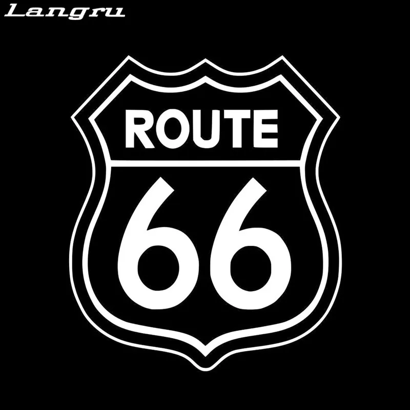 Langru автомобильный стиль Route 66 виниловые наклейки для автомобиля стикер