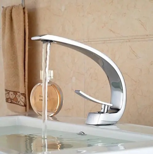 Смеситель для ванной комнаты черный латунный в форме сердца Ретро свинцовый