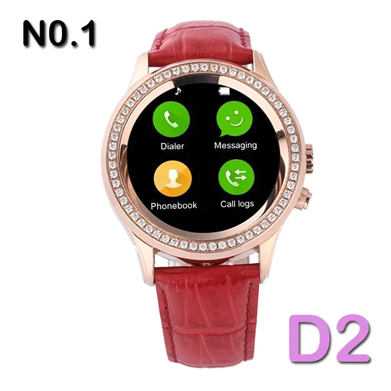 Горячих женщин SmartWatch № 1 D2 MTK2502 анти-уф обнаружения CVC6.0 емкостный сенсорный экран