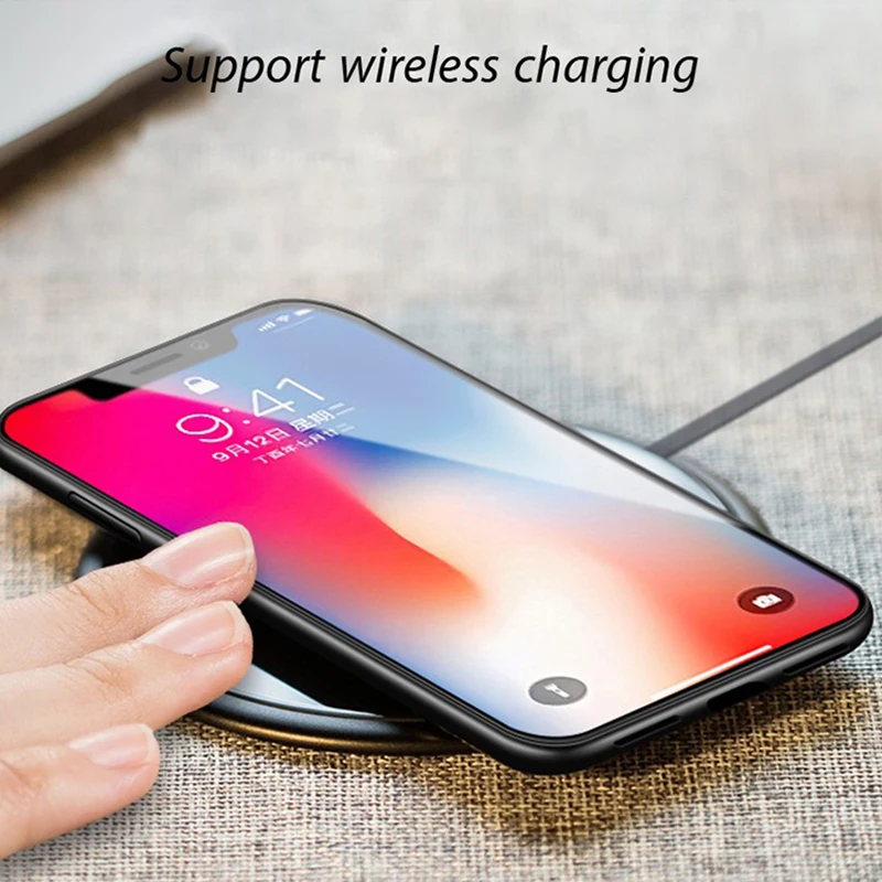 Магнитный адсорбционный чехол из закаленного стекла для телефона iPhone x xs max xr 6s 7 8 6