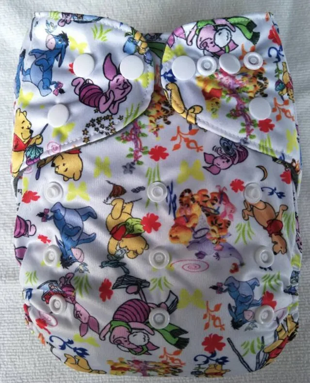 Naughtybaby Washable Pocket Diaper Covers Bamboo Inserts Cloth Diapers Newborn Reusable Baby Nappies Cloth Diapers 3-13kg