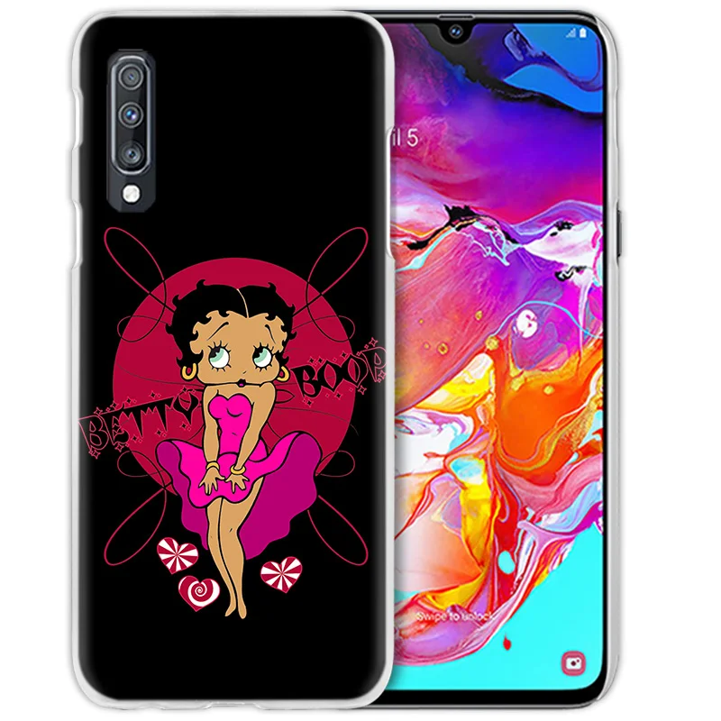 Betty Boop пикантные чехол для samsung Galaxy M40 A50 A80 A70 A60 A40 A30 A20e A10 J4 J6 плюс J8 S10e S10 5G жесткий чехол из ПК для телефона
