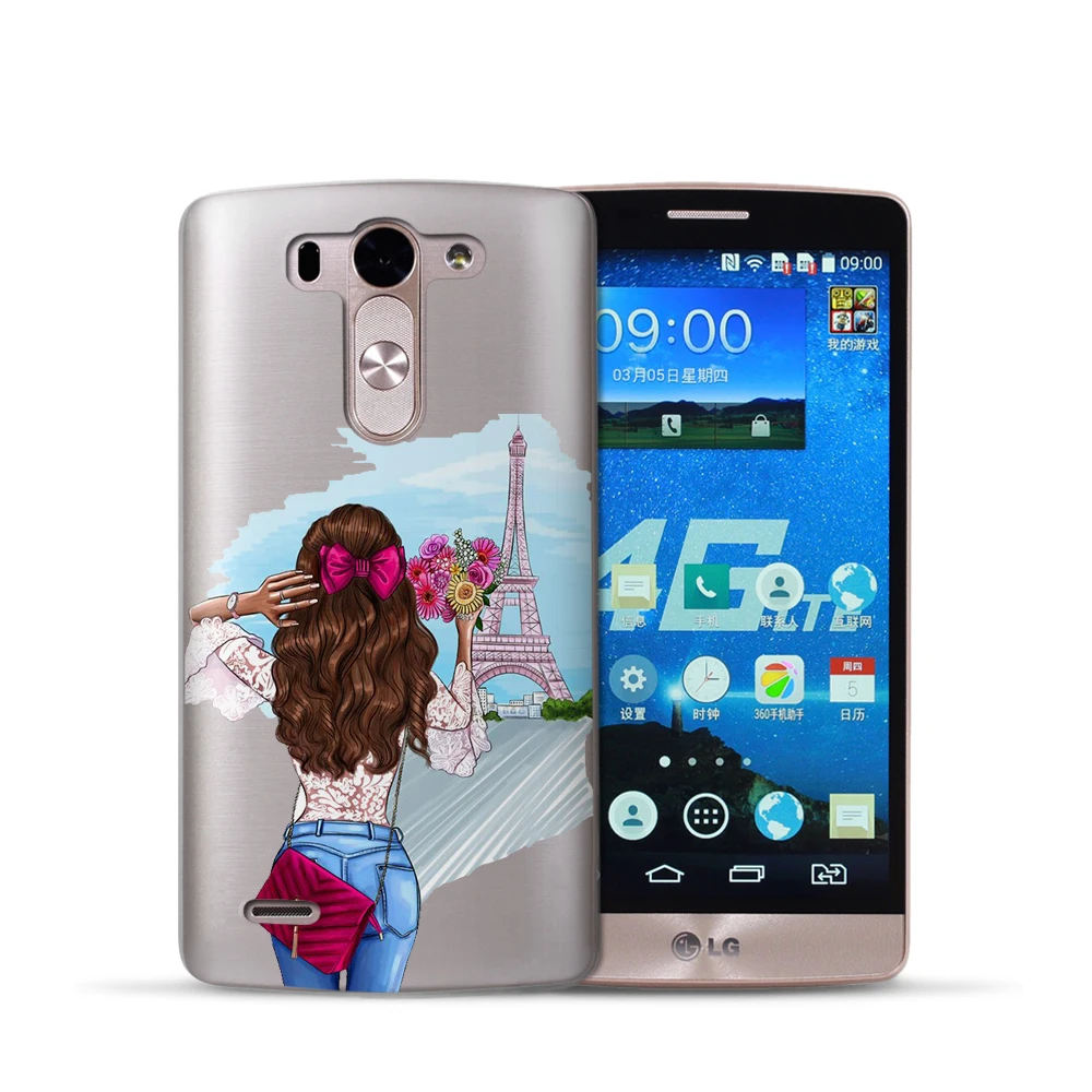 Красивый модный чехол для девочек LG Q6 G6 X Power 2 K8 K10 2017 XScreen G4 G5 Q8 K7 окрашенный