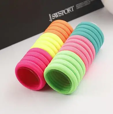Color 3 24 шт./партия для женщин и девочек DIY милые карамельные цвета резинки для волос эластичные резинки для волос милые девочки дети принцесса аксессуары для волос орнамент - Цвет: Color 3