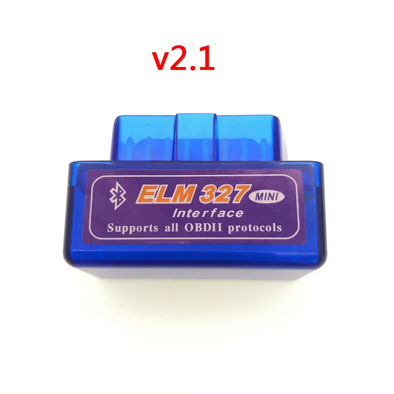 Супер Мини ELM 327 bluetooth OBD диагностический сканер для OBD 2 протокол автомобиля Поддержка Android, Apple оконные рамы - Цвет: bluetooth blue v2.1