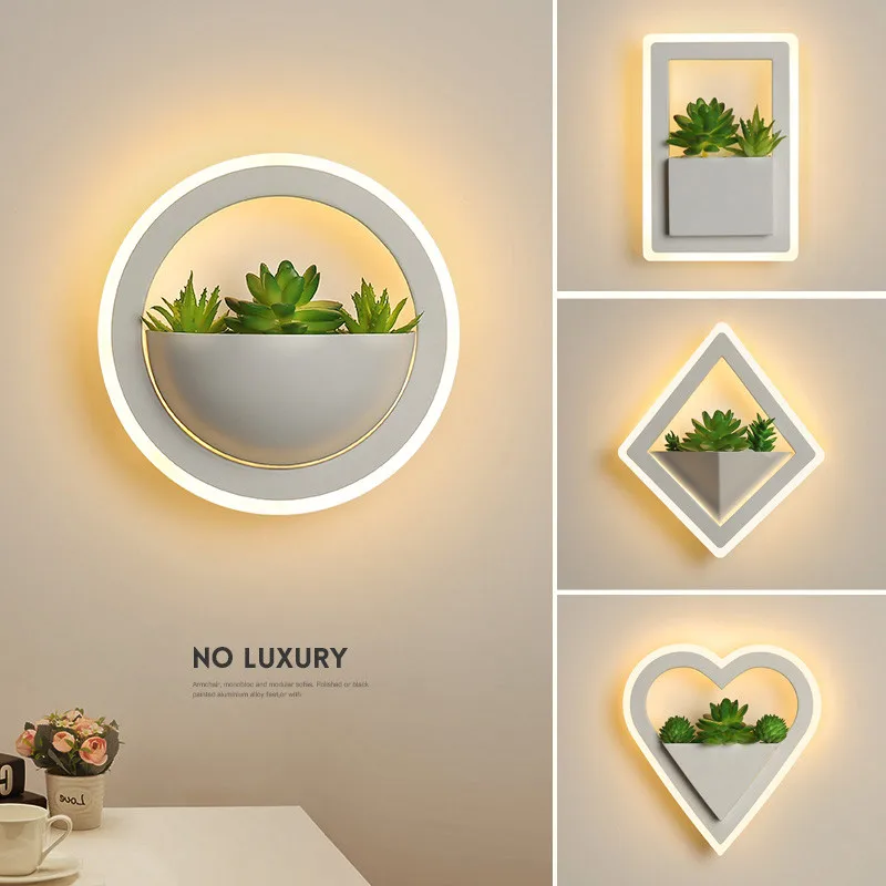 

Modern led Wall Lamp Living room Bedroom Bedside lamp Corridor Aisle Balcony Clothing Makeup room Decorative Art Plant Wall Lamp
