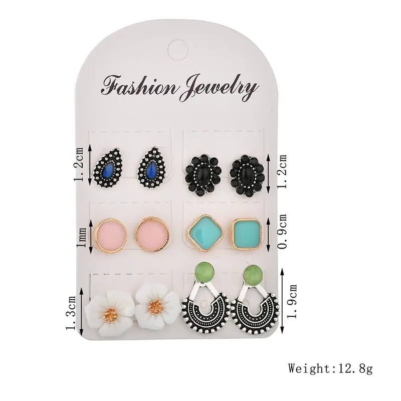 Модные круглые серьги-гвоздики в форме цветка для женщин конфетные цвета Стразы