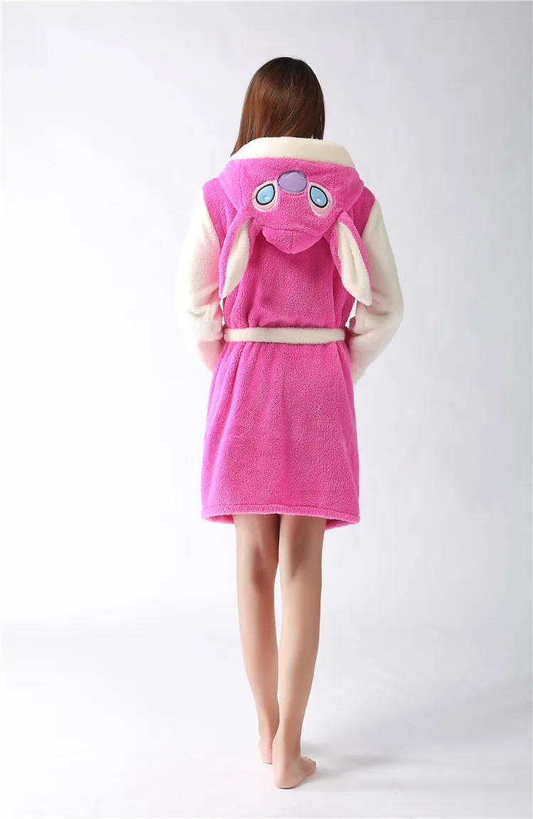 2017 фланелевый зимний плотный женский халат для косплея пижама с мультяшным