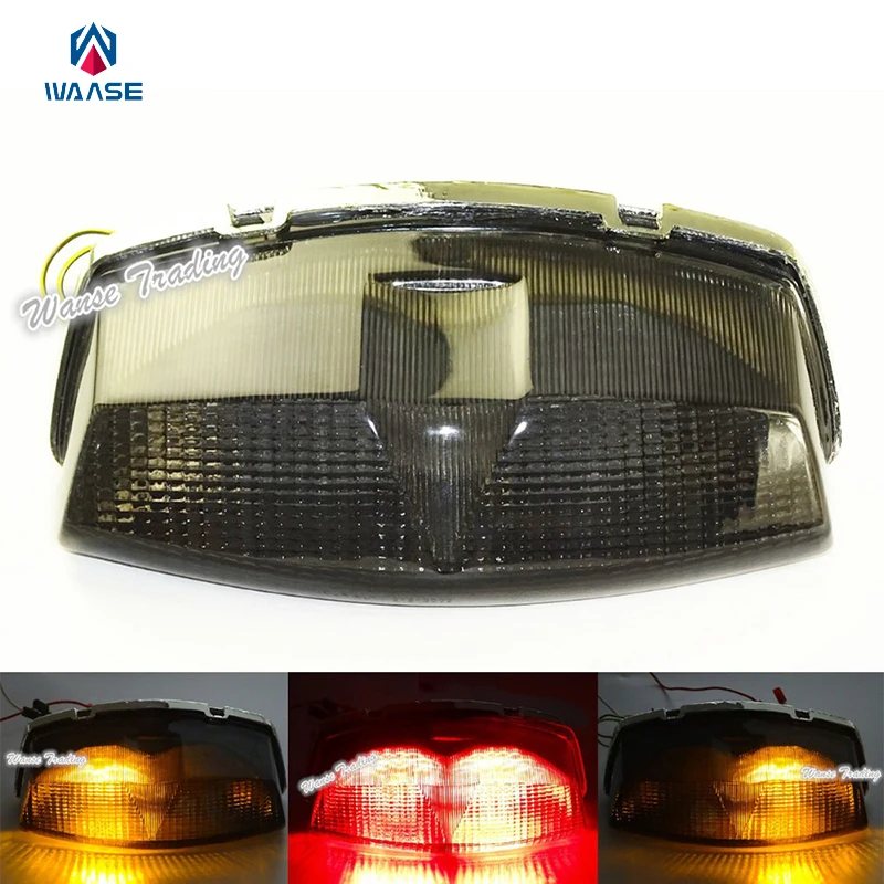 waase E-Marked Tail Brake Turn Signals Integrated Light Smoke Lens For 1994-2009 03 04 05 06 07 08 KAWASAKI Ninja 500 500R EX500
waase E-Marked Tail Brake Turn Signals Integrated Light Smoke Lens For 1994-2009 03 04 05 06 07 08 KAWASAKI Ninja 500 500R EX500