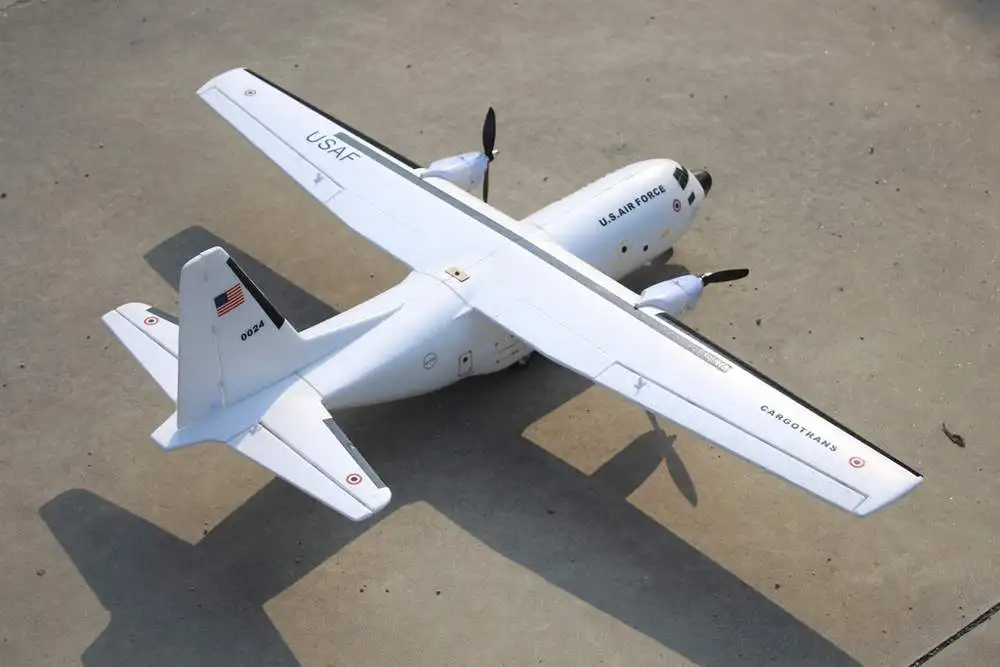 C-160 карготранс Твин Геркулес 1120 мм размах крыльев EPOS Warbird транспорт RC самолет PNP