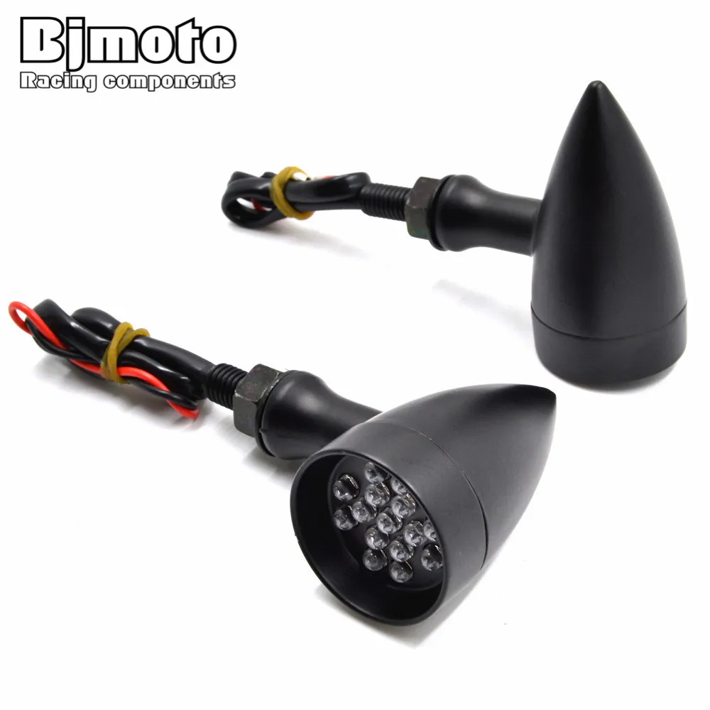 BJMOTO 2 шт. 12 В Универсальный мотоциклетный поворотный сигнальный фонарь янтарного