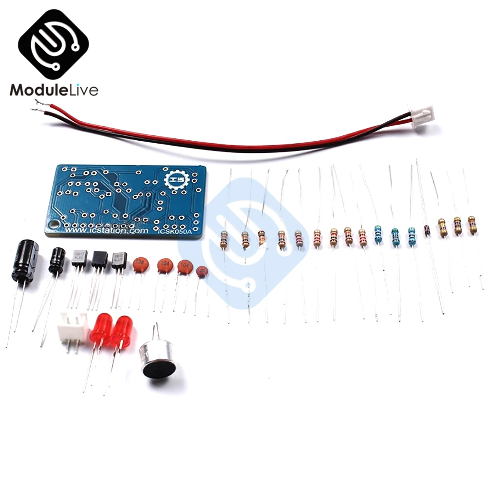 ICSK050A стабильный DC 5 в PCB DIY Kit звуковой модуль датчика хлопать набор переключателей электронный DIY комплект DC 5 в PCB