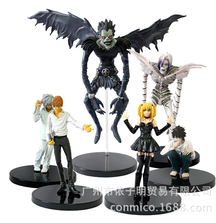 6pcs/set 7-21cm Death Note L Killer Ryuuku Rem Misa Action Figures PVC brinquedos Collection toy for christmas gift | Игрушки и хобби