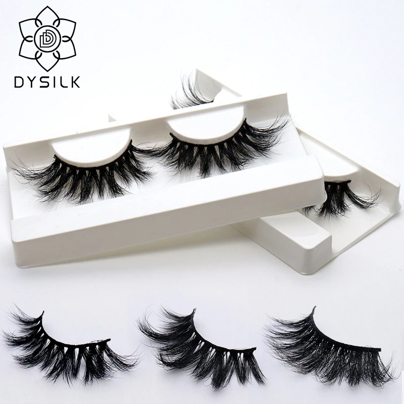 DYSILK 25 мм 5D искусственные норковые ресницы накладные &quotкрест-накрест&quot